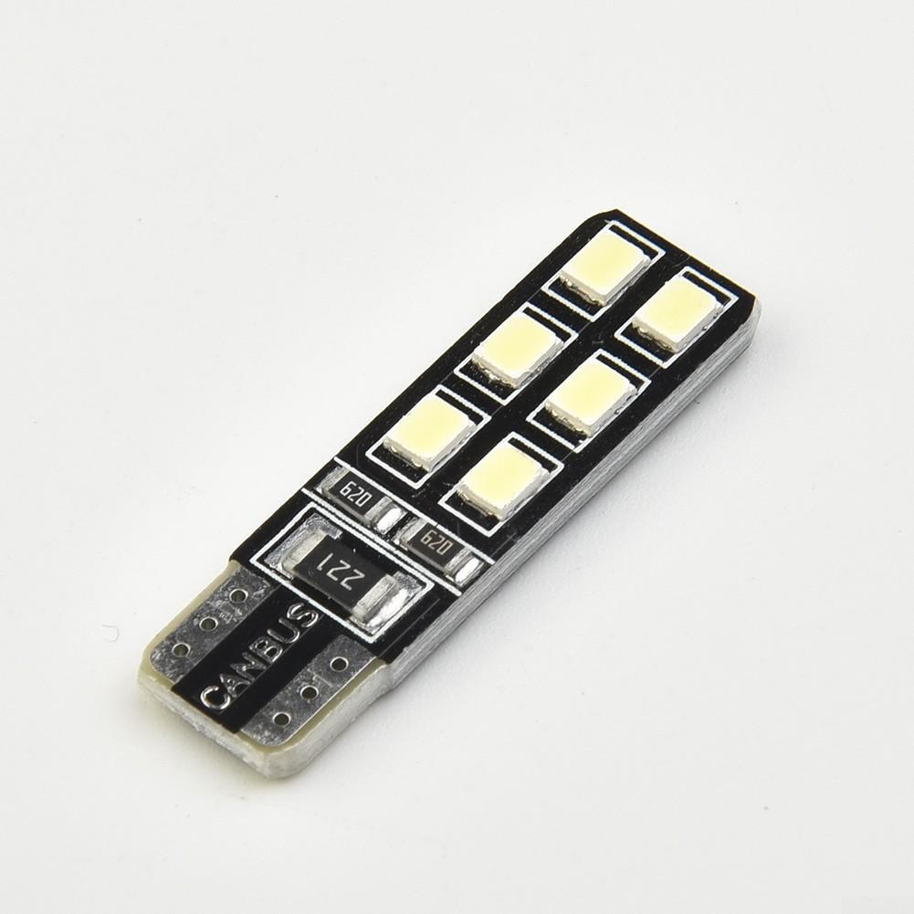 Car LED Lights 6000K White Eyebrow DC12V T10-12SMD-2835 Bulbs Portable