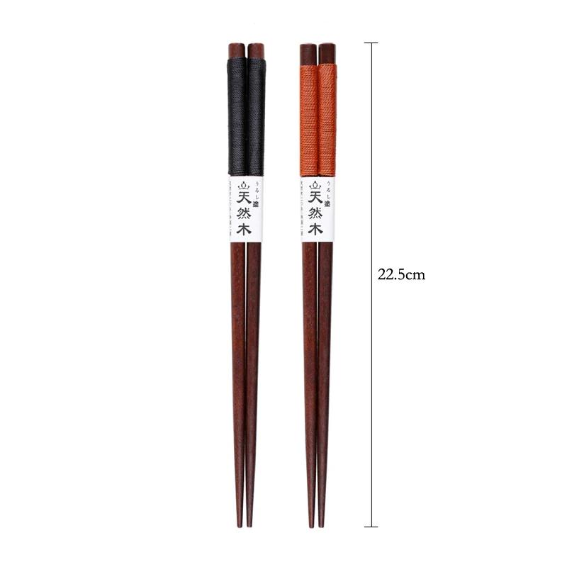 10 Pairs Chinese Chopsticks Reusable Wooden Chopsticks Korea Japanese Food Sushi Sticks Home Restaurant Chop Sticks Cutlery Set