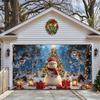 Garage Door Christmas Cover 13x6ft Festive Decoration Outdoor Christmas Banner For Garage Door Party Porch Yard Wall House Home