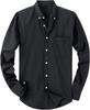 Herren Uni Oxford Langarm Button-Down-Hemd mit Brusttasche, EU-Größe Lässiges Business-Hemd für Amazon Cross-Border