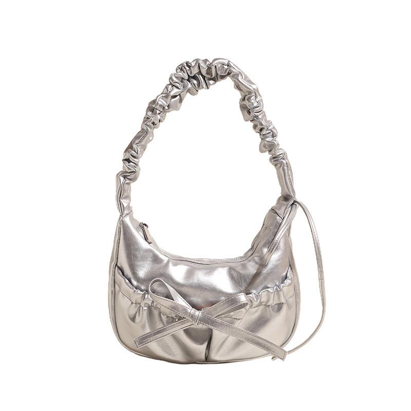 IELGY Ladies Messenger Bag Fashionable Shoulder Pleated Dumpling Bag