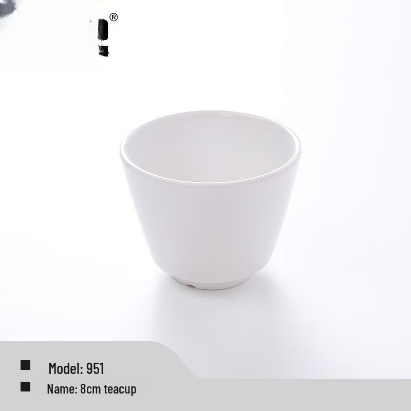 Commercial White Melamine Straight Cup