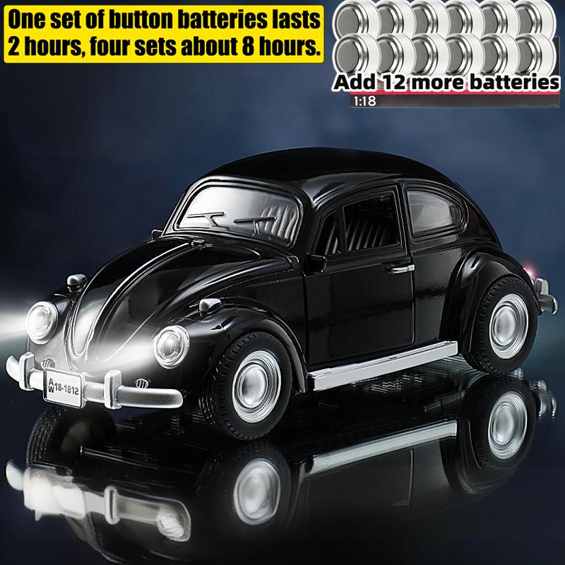 1/18 Volkswagen Beetle 1955 Alloy Metal Diecast Model Car Toy Car High Simulation Classic Collection Hobbies Holiday Gifts Child