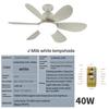 30W/40W E27 Modern LED Lighting Smart Ceiling Fan Light with Remote Control 3-Gear Household 2-in-1 Adjustable Fan Lamp