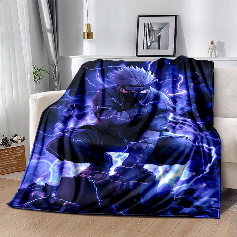 3D N-Naruto Cartoon Anime I-Itachi Flannel Blanket Soft Warm Throw Blanket for Bedroom Living Room Bed Travel Camping Picnic Kid