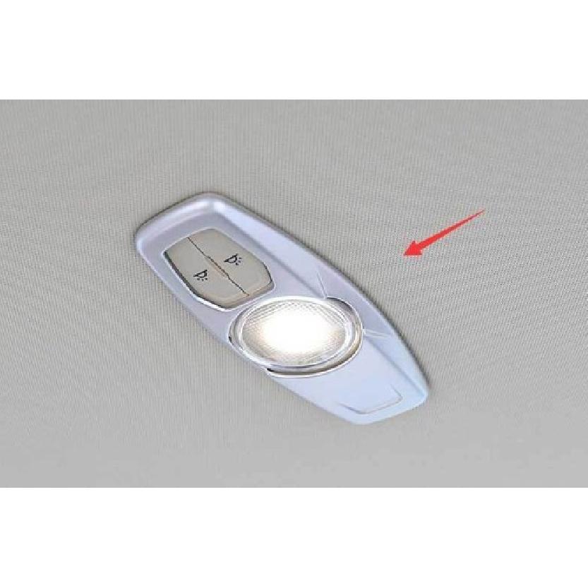 Fit For Ford Edge 2015- 1PCS Cover Trim Rear Reading Lamp Frame Matte Silver