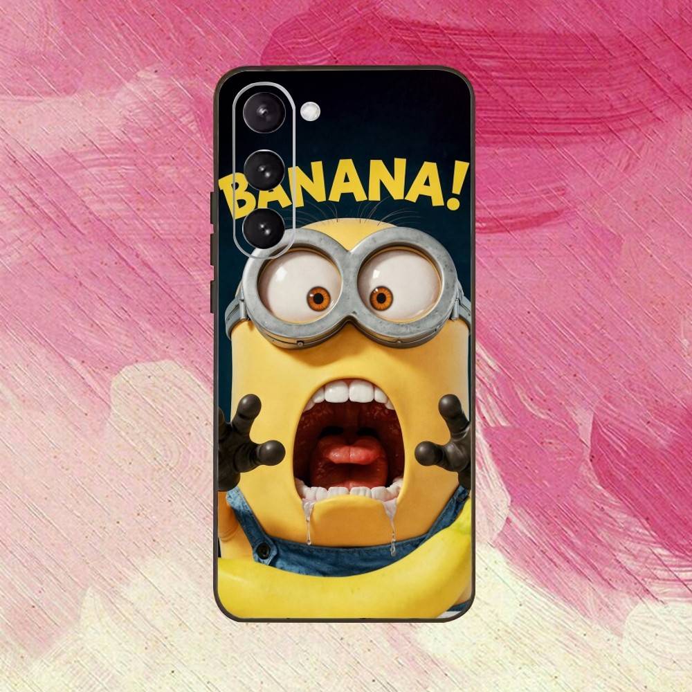 CUSTODIA CARINA L-Little M-Minions-es Nera in Silicone Morbido Per Samsung Galaxy A73,A72,A71,A70,A53,A52,A51