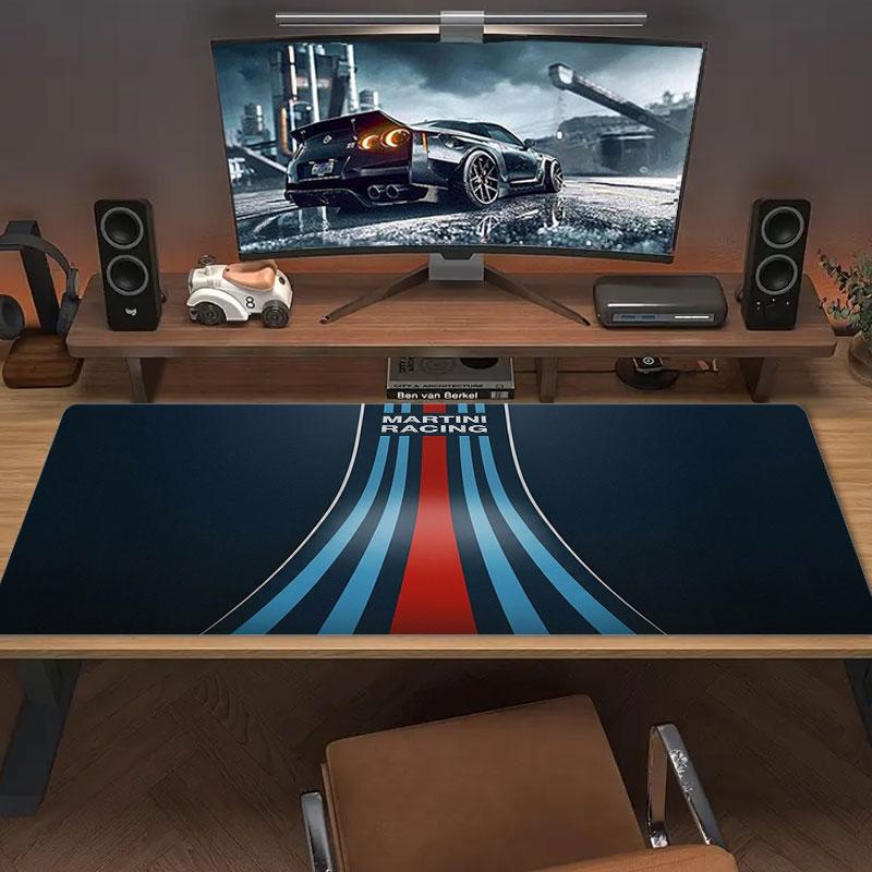 Martini Racing Large Size Mouse Pad Large Gaming Table Cushion Non-slip Laptop Tablet Big Mousepad XXL Mat Mini PC Playmat With Lock edge