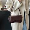 Fashion bag women's new retro autumn shoulder armpit bag commuter messenger solid color small square bag tide