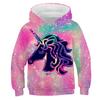 Children's Fashion Animal Print Pullover Hoodie Hooded Sweatshirt Clothing