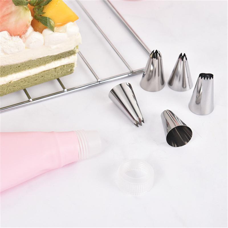 27pcs/set Stainless Steel Decorating  Nozzle Baking Set With Converter For Cake Decoration