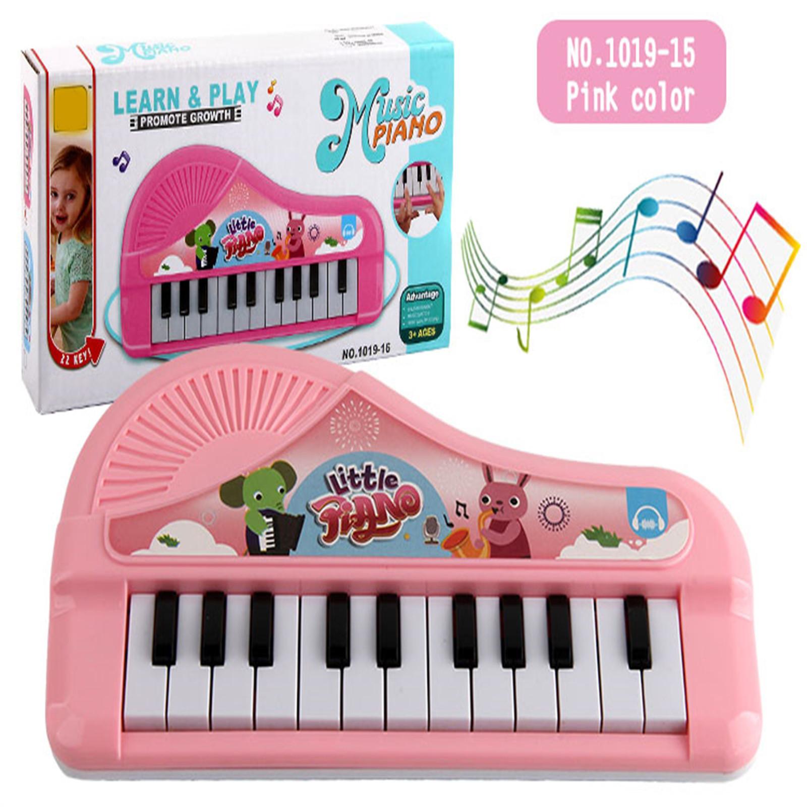 

Kids Piano Electric Keyboard, Baby Piano Toy with 22 Keys,Musical Piano Toy 21*11.5*3 CM розовый