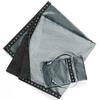 Tarot Cloth with Constellation Motif, for Tarot Cards, with Pouch, Velvet, Non-slip, High-quality, Thick, Gray.