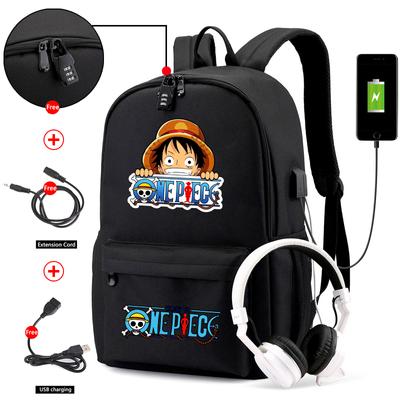 Anime One Piece Backpack for Teenager Girl Boy Back To Schoolbag Laptop Bag Bookbag Men Women Anti Theft Travel Bag Mochila