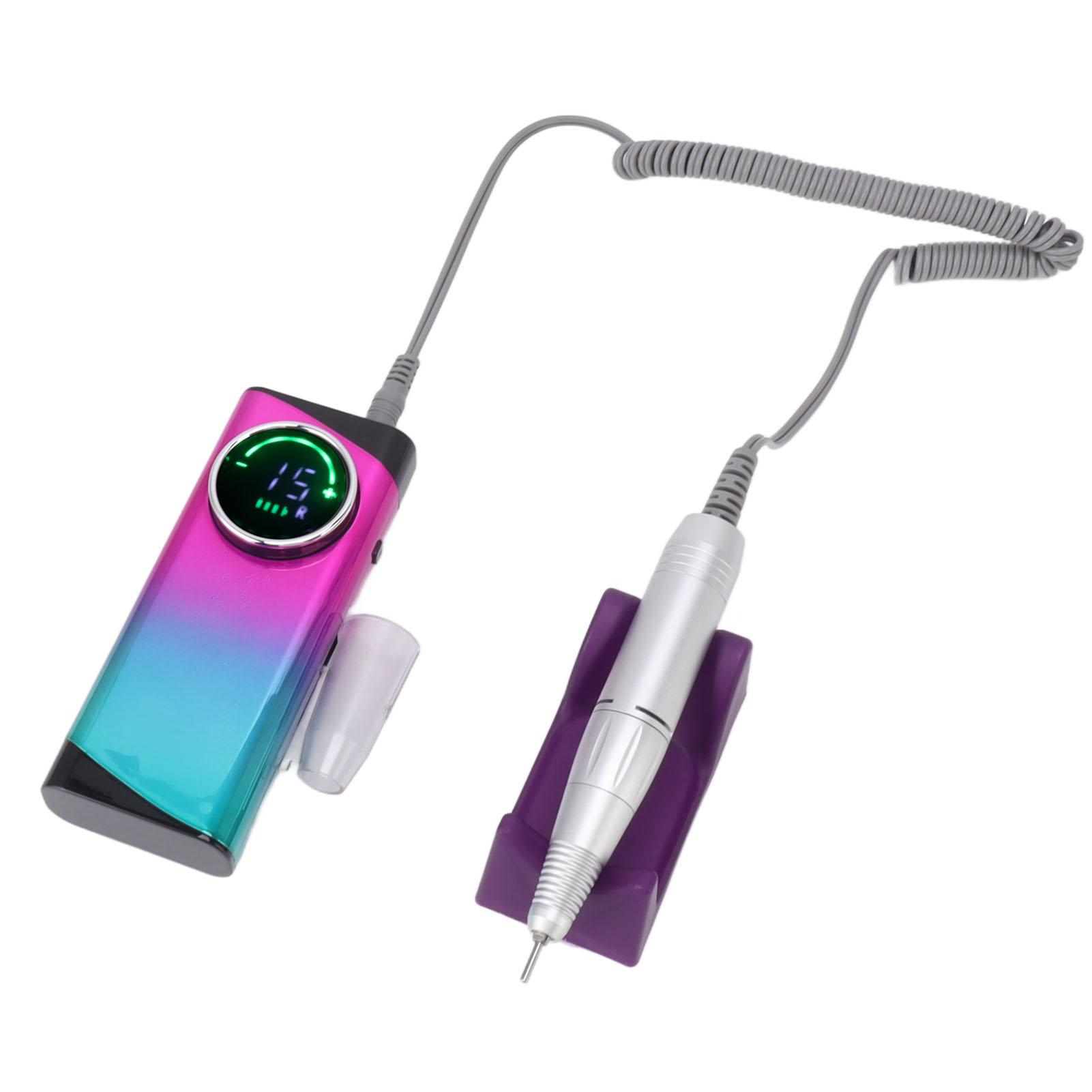 

Электрическая машинка для маникюра 30000 об/мин Аккумулятор 2600 мАч Машинка для полировки ногтей с 6 шлифовальными головками