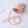 Small Daisy Straw Bag Cap Set Sun Protection Sun Hat Outdoor Fisherman Hat  for 2-10 Years Girls