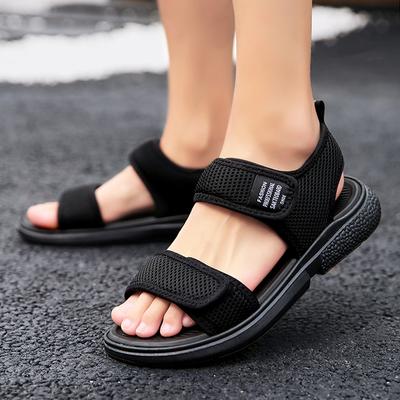 Watbare Sandalen für den Außenbereich, für Herren, Fußgewölbeunterstützung, Yogamatte, Einlegesohle, Gladiator, offene Zehenpartie, Sommer-Strand-Hausschuhe, rutschfest, langlebig, flacher Herrenschuh