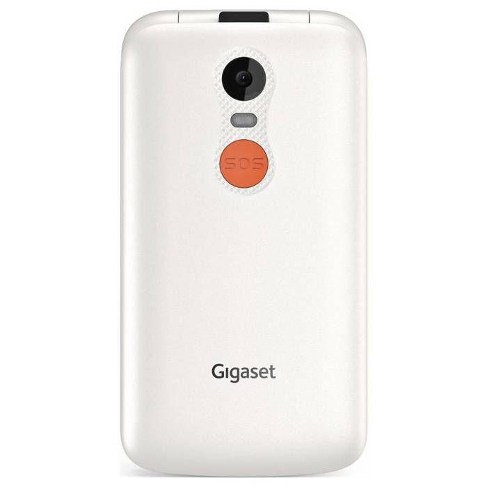 Gigaset GL595 Mobilní telefon SOS tlačítko, chráněný proti stříkající vodě, chráněný proti prachu bílý