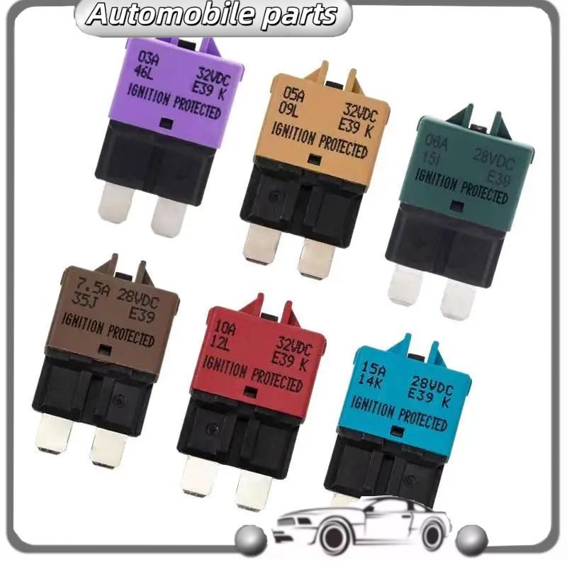 3A-30A vehicle fuse resettable fuse manual reset fuse ATO medium size fuse sheet 32Vdc