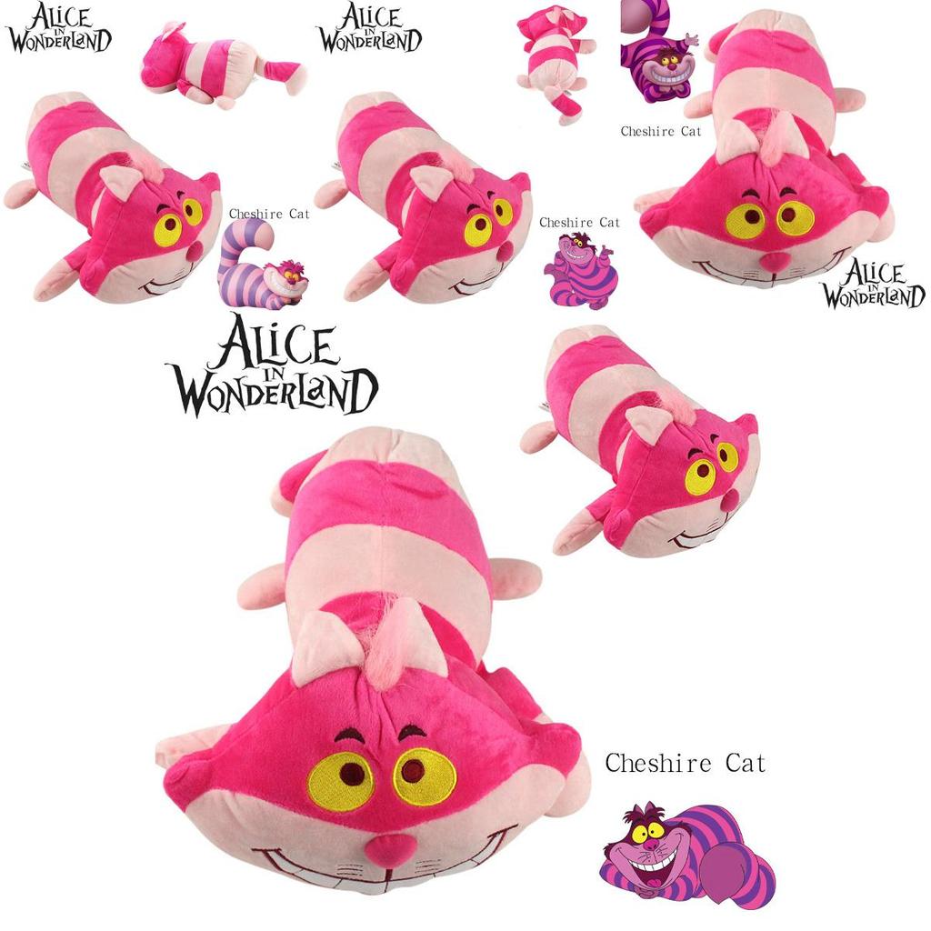 Cheshire Cat Plush Toy From Alice's Adventure In Wonderland Soft And Cuddly Pink Kitten