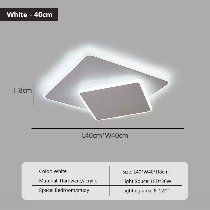 

Современный светодиодный потолочный светильник, домашний декор для спальни, гостиной, кабинета, детской комнаты, кухни, люстра, белый декоративный светильник, люстра Stepless dimming(RC)