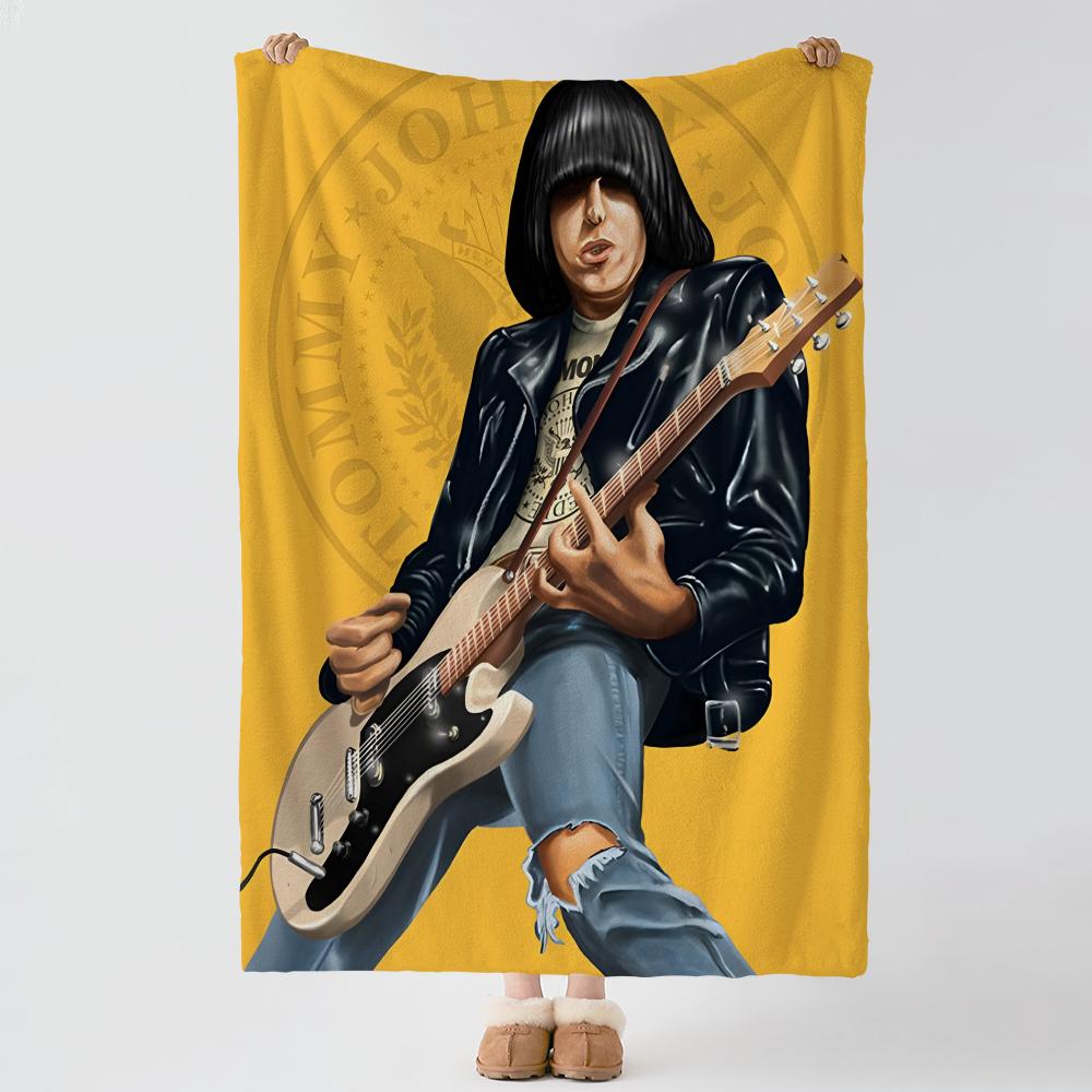 Musik T-The Ramones-s Dicke Komfort-Flanell-Decke, Mehrzweck-Nutzung Innen Außen Tägliches Nickerchen