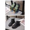 Children's Shoes with Fleece Lining, Mid-Top Sports Shoes, Winter New Style, Girls' Soft Sole, Double Cotton Casual Shoes, Boys' Running Shoes