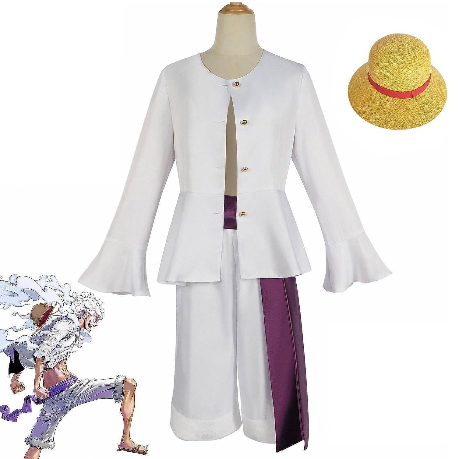 

Модель для косплея Луффи Бог с Полный косплей-маскарад Повседневный сценический костюм Костюм, Ника, Солнце, Шляпа, Набор, Униформа, Набор, Рождество, Хэллоуин,