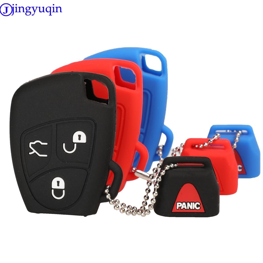 Jingyuqin 3/4 B Remote Car Key Silicone Cover Case  For Mercedes Benz B C E ML S CLK CL Holder Styling