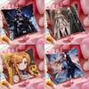 Sword Art Online Phantom Bullet Arc Plush Pillow Cover Soft Short Plush Cushion Cover For Sofa Bedroom Home Decor Gift