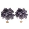 Feather Table Lamp 3 Color Dimmable Touch Switch USB Plug In Romantic Modern Decorative Bedside