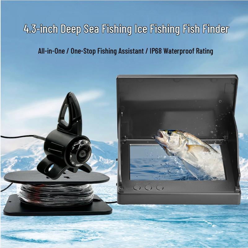 High-Definition Underwater Fish Finder Camera with Night Vision for Anchor and Visual Fishing 15m Cable + HD Camera + Bag