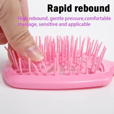 1pcs Detangling Hair Brush Scalp Massage Comb Hollow Out Comb Winmill Shape Anti-static Barber Styling Tool Hairbrush Salon