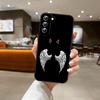 Black Angel Death Demon Phone Case For Samsung S24 Ultra S22 S23 S25 S20 Fe S21 Plus A54 A34 A16 A53 Back Cover