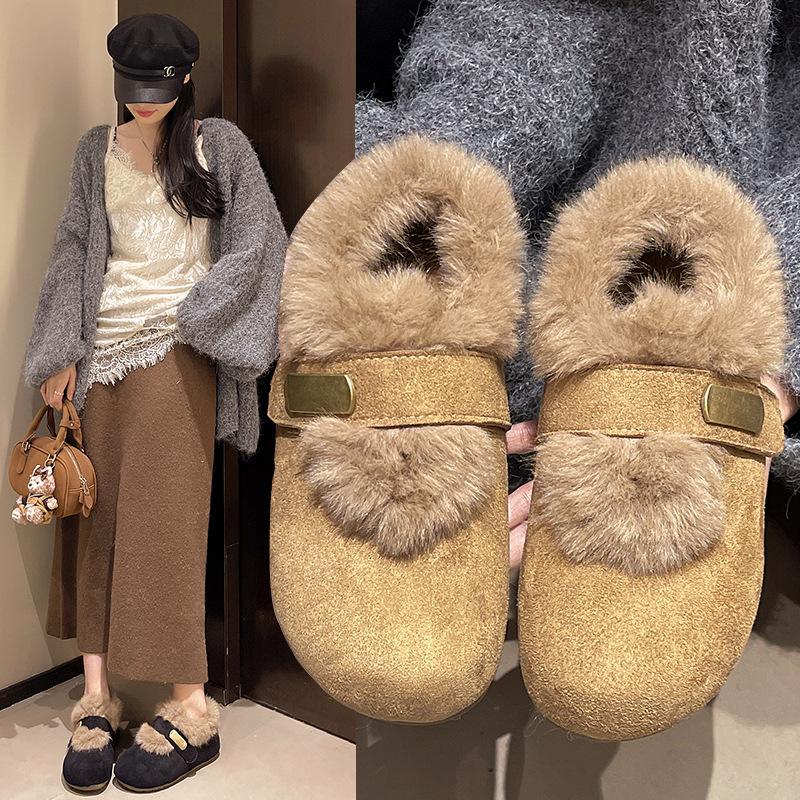 Women's large size soft elastic winter warm cold padded snow boots non-slip wear outdoor leisure sports cotton shoes