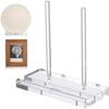 Clear Acrylic Display Stand with Stable Base for Photos Artwork Books and Decorative Items on Desktop or Tabletop