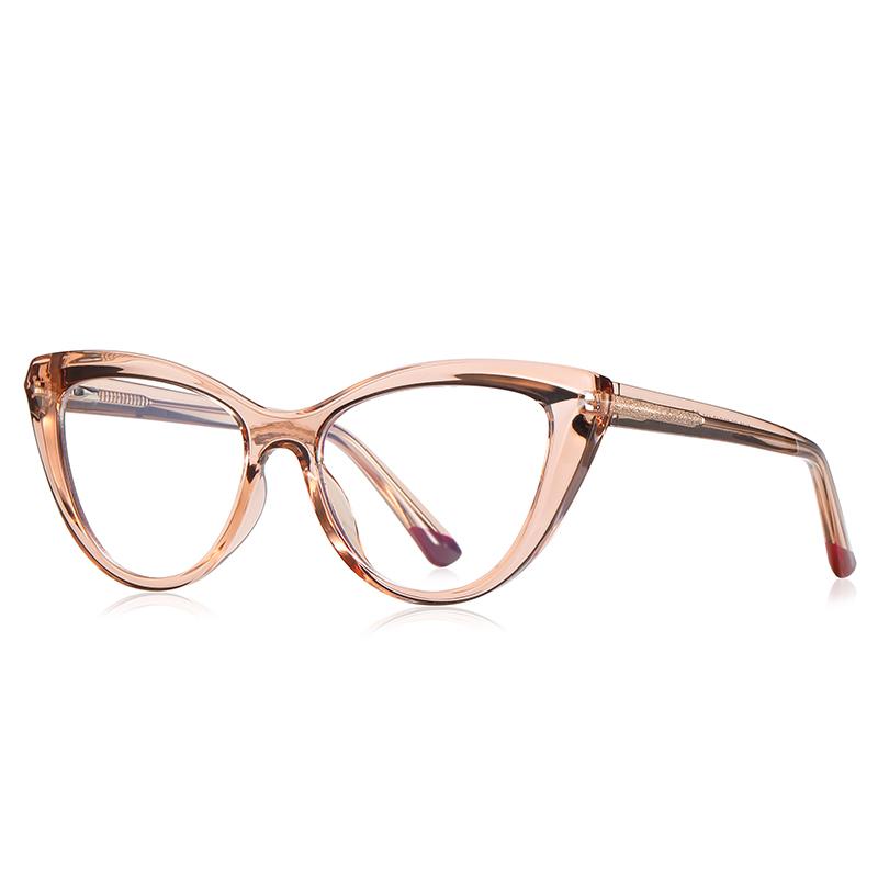 Transparent Purple Frame Cat Eye Nearsighted Glasses For Women Fashion Shortsighted Prescription Eyeglasse 0 -0.5 -0.75 To -6.0