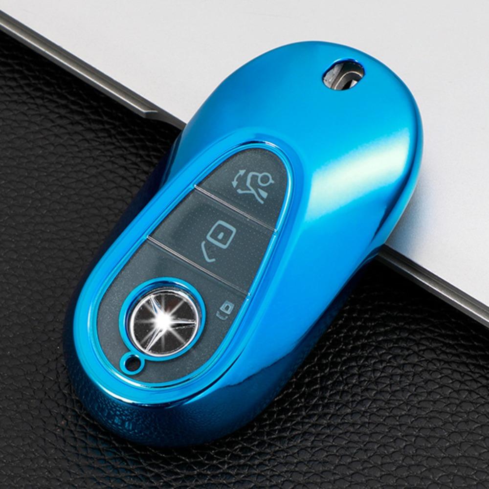 For Mercedes Car Key Case for S Class S450 Premium Leather Key Cover Protector