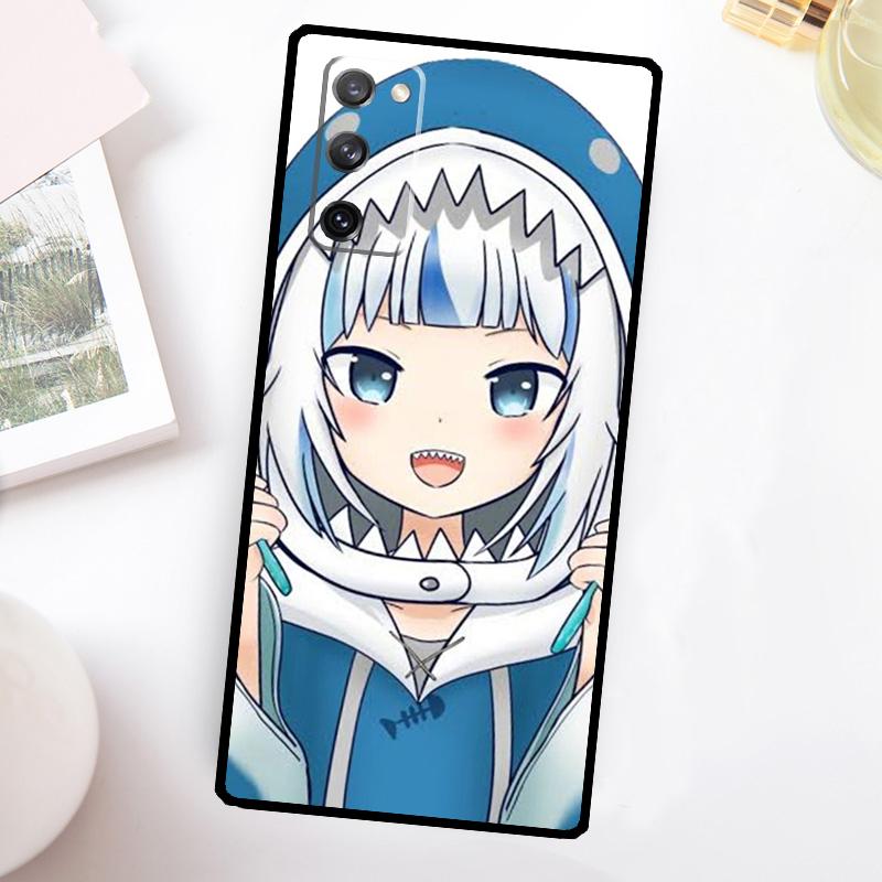 Gawr Gura Hololive Anime Hülle Für Samsung Galaxy S23 Ultra S22 Plus S20 S21 FE S8 S9 S10 Note 10 20 S24 Ultra Hülle