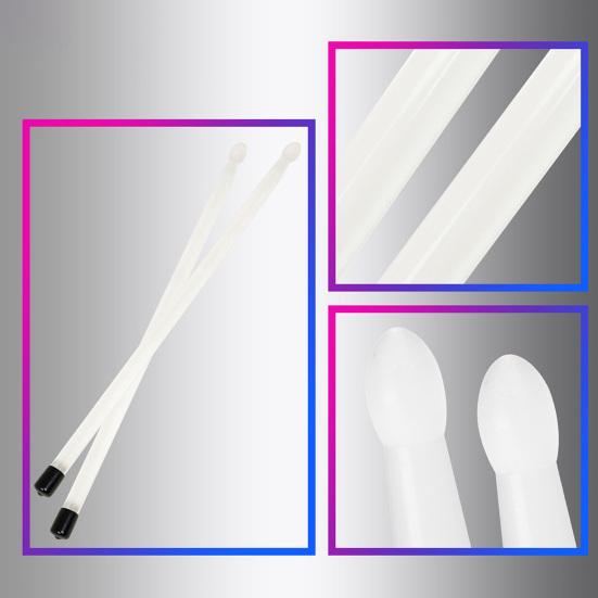 1 Pair Handsome Drum Stick Up Drumstick Grip Lightweight Light Transparent Comfortable for Children