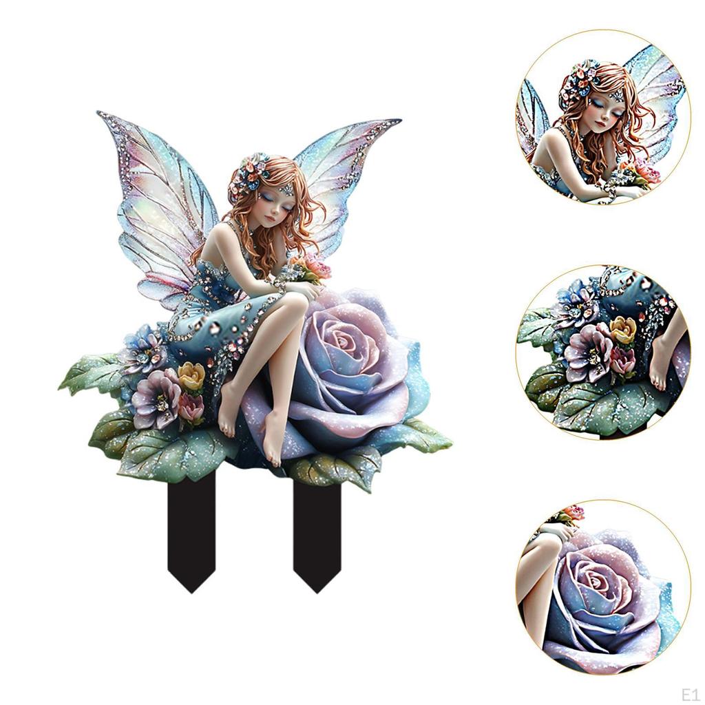 2D Gartenstecker Fee Bodenverbinder für Terrasse und Gartendekoration