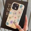Shockproof Flower Phone Case for iPhone 17 16 15 Plus 14 13 12 11 Pro Max 16E Air Luxury Retro Flower Silicone PU Leather Cover