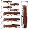 Set of 8 Groomsmen, Best Man Groom, Corkscrew and Multi Tool Groomsmen Gifts Wooden Wine Beer Bottle Opener for Proposal Bachelor Party Weddings