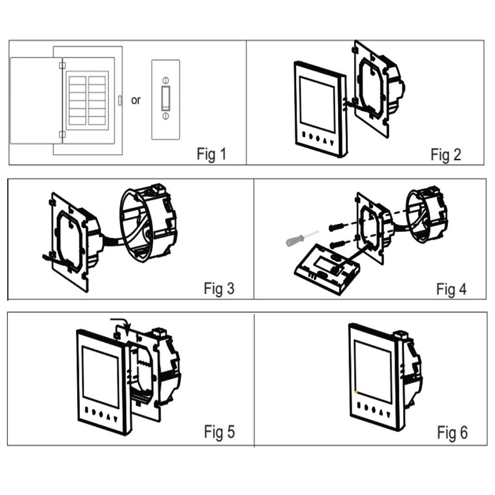 Four Pipe Wifi Voice Intelligent Room Thermostat Digital Programmable Temperature Controller for