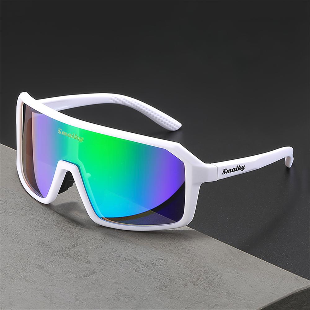 SMAIKY Herren Fahrrad Sonnenbrille Radfahren Frau MTB Rennrad Fahrbrille Outdoor Sport Laufen Brille UV400 Wandern Brille