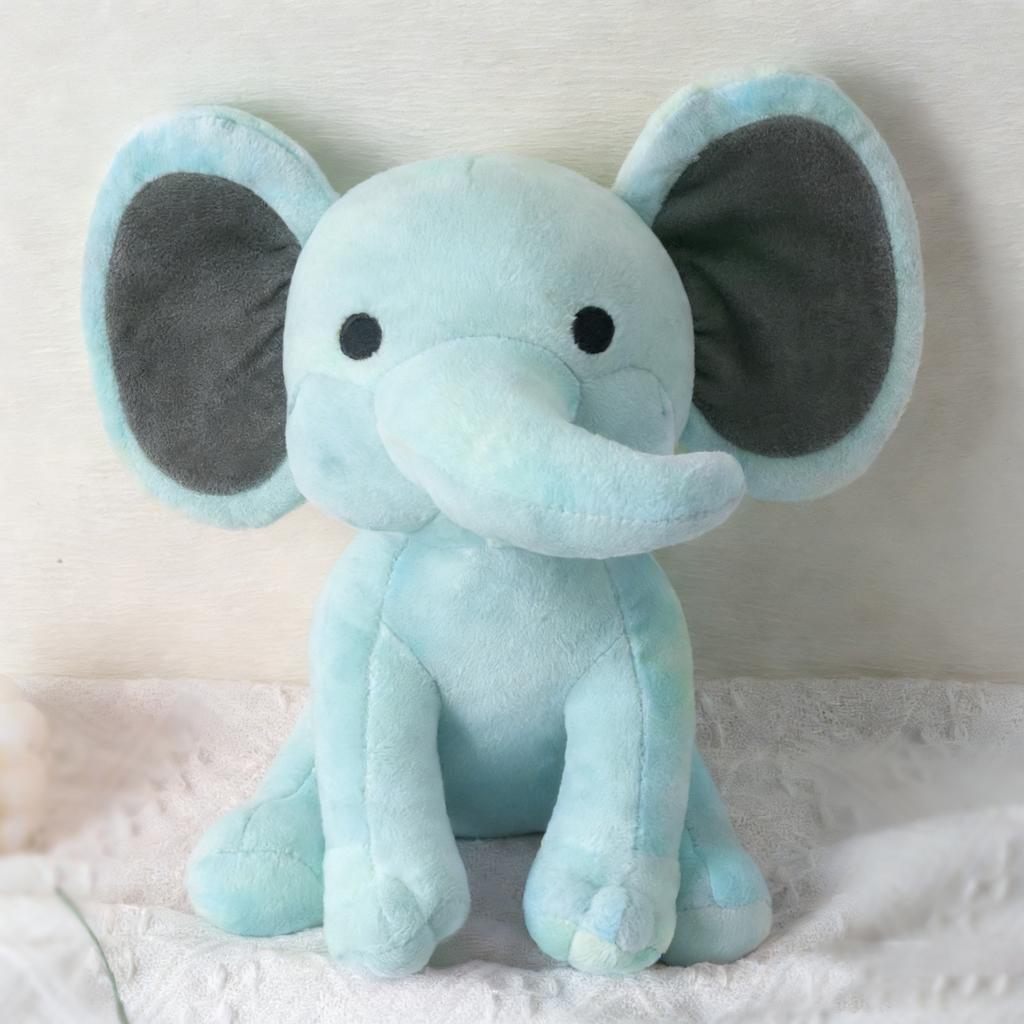 Peluche Morbido Elefante 25cm/9.84in - Giocattolo di Peluche Carino Soffice Colorato (Più colori: Rosa/Blu/Viola/Arcobaleno) - Partire
