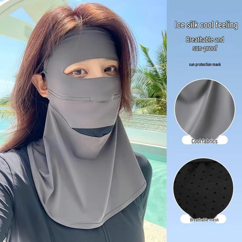 Ice Silk Full Face Cycling Sun Protection Mask