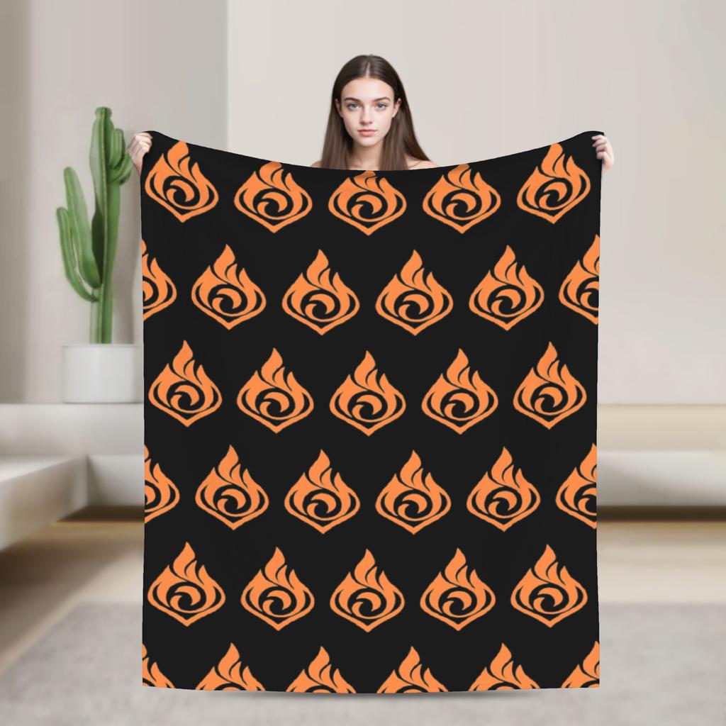 Genshin Impact Collei Wish Gacha Velvet Throw Fashion Blankets Splash Art for Bedding Knitted Fashion Blanket Travel Super Soft Multi-functi
