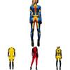 Exquisites X-Men Mystique Damen Catsuit Jumpsuit 3D Gedrucktes Cosplay Kostüm