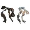 PearlEdge Ruffle Neck Scarf Hand Tied Ribbon Scarf KoreanStyle Hairtie Neckwear